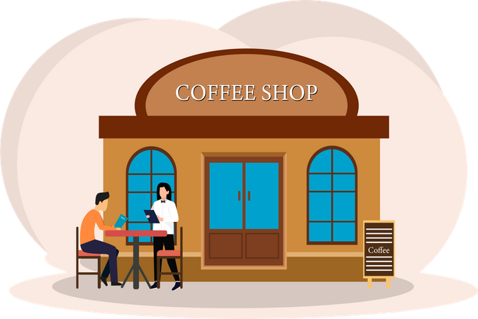 Coffee Bar  Illustration