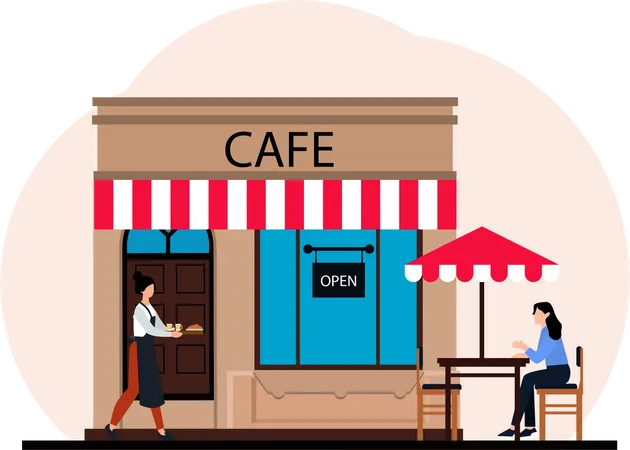 Coffee Bar  Illustration