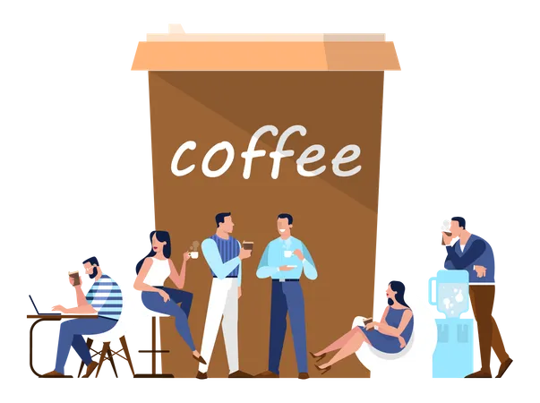 Coffee break Illustration