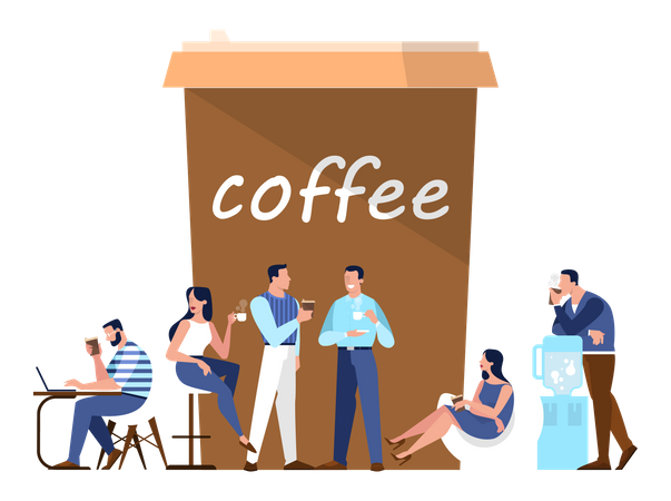 Coffee break  Illustration