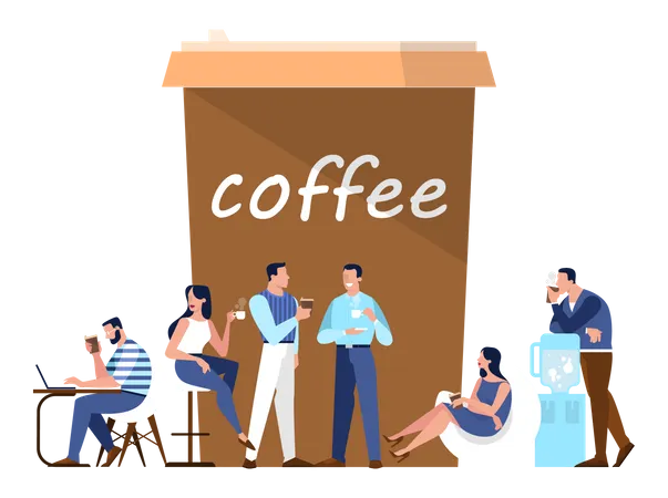 Coffee break  Illustration