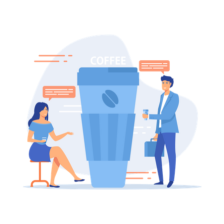 Coffee Break  Illustration