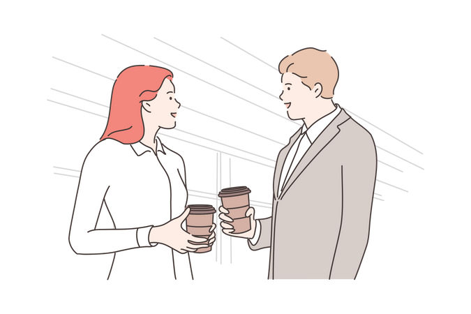 Coffee break  Illustration