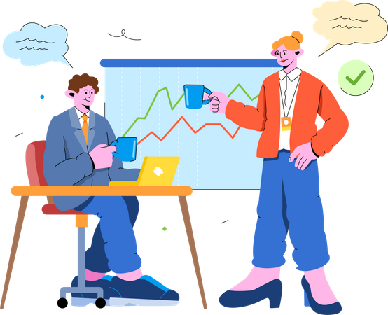 Coffee Break  Illustration
