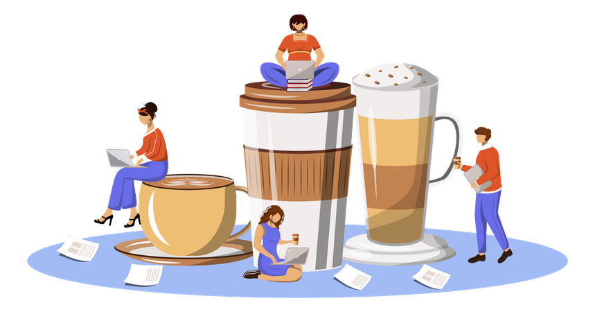 Coffee culture  Illustration