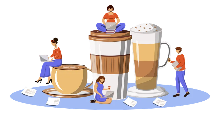 Coffee culture  Illustration