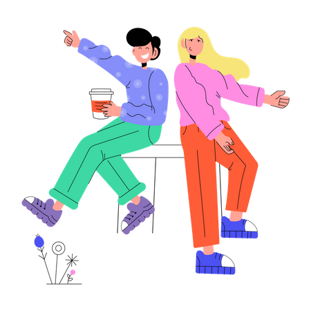 Coffee Date  Illustration