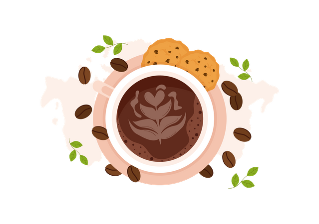 Coffee Day  Illustration