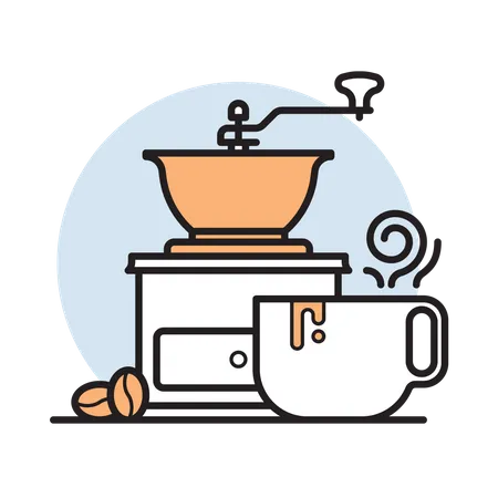 Coffee Grinder  Illustration