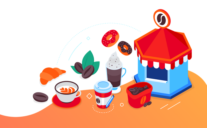 Coffee house Illustration