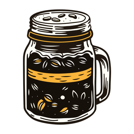 Coffee Jar  Illustration