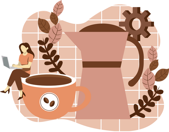 Coffee Kettle  Illustration