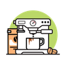 illustration coffee maker