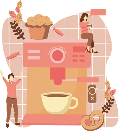 Coffee Machine  Illustration