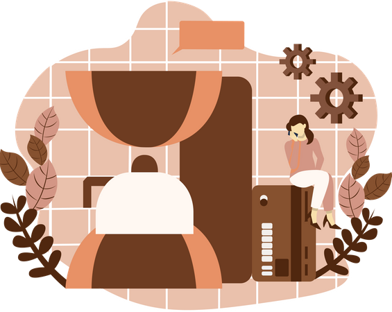 Coffee Maker Illustration