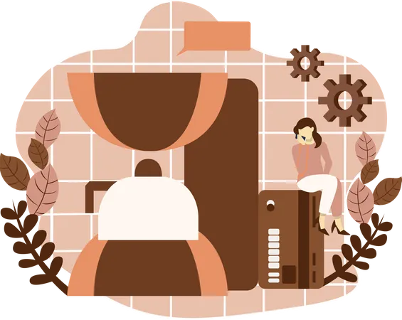 Coffee Maker Illustration