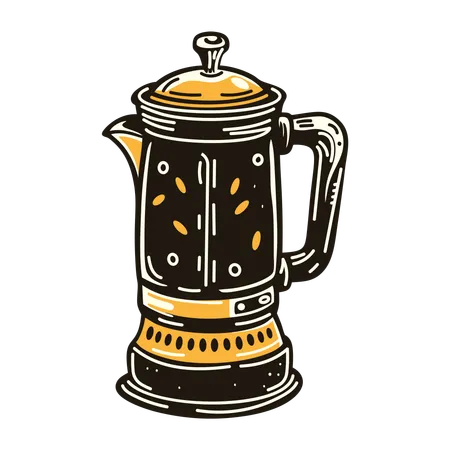 Coffee Percolator  Illustration