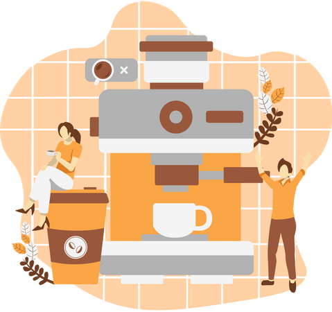 Coffee Percolator  Illustration