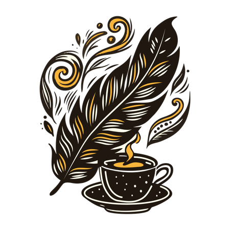 Coffee Saucer  Illustration