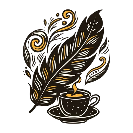 Coffee Saucer  Illustration