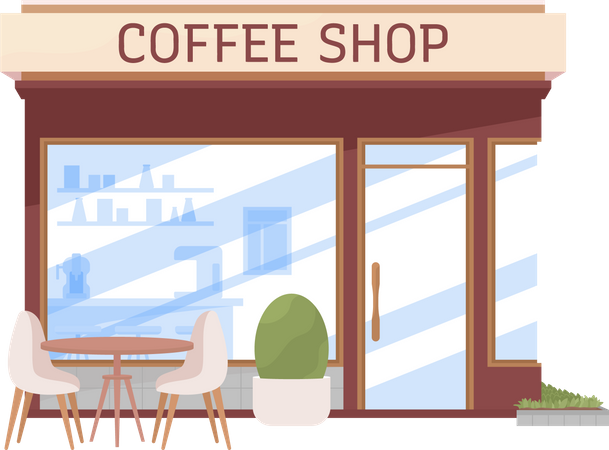 Coffee shop Illustration