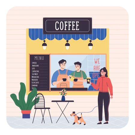 Coffee Shop Illustration