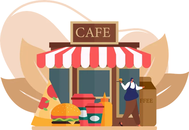 Coffee Shop  Illustration