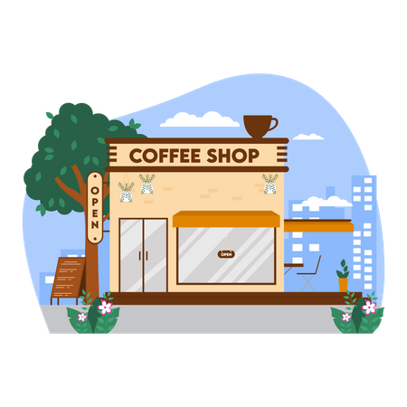 Coffee Shop  Illustration