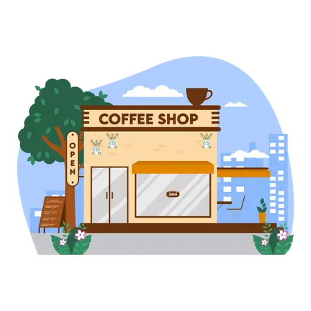 Coffee Shop  Illustration