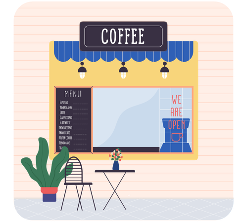 Coffee shop  Illustration