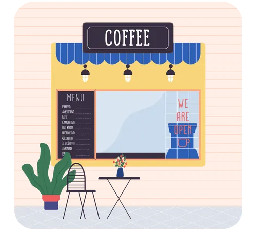Coffee shop  Illustration