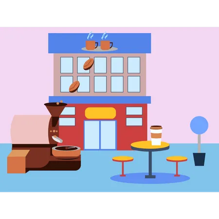 Coffee shop  Illustration