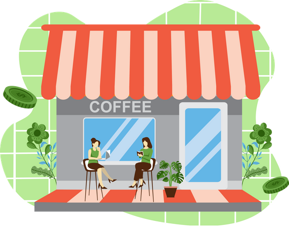 Coffee Shop  Illustration