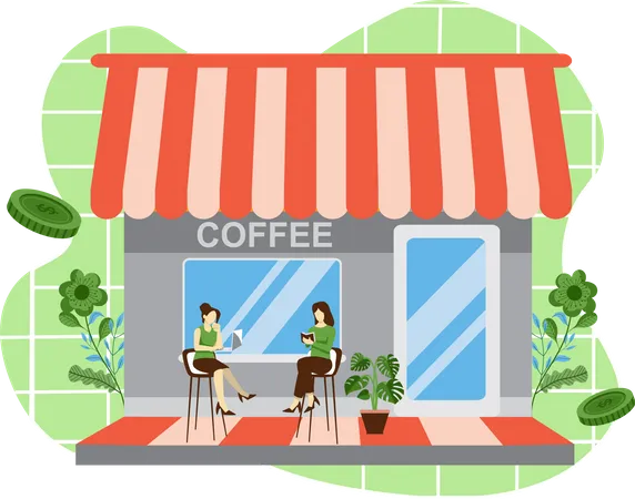 Coffee Shop  Illustration