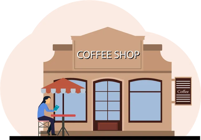 Coffee Shop  Illustration