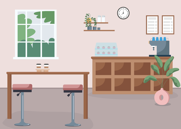 Coffee shop  Illustration