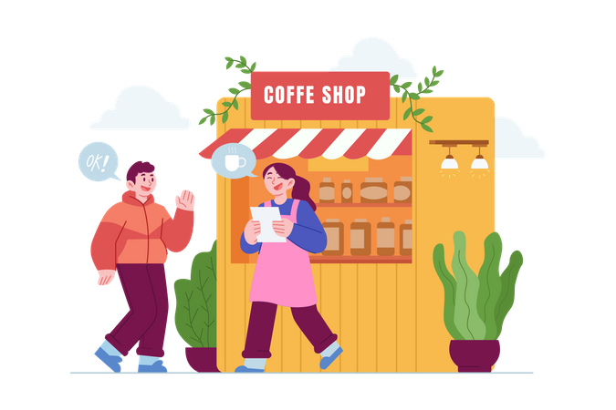 Coffee Shop  Illustration