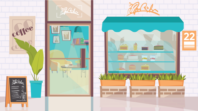 Coffee shop  Illustration