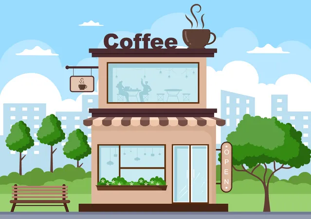 Coffee Shop  Illustration