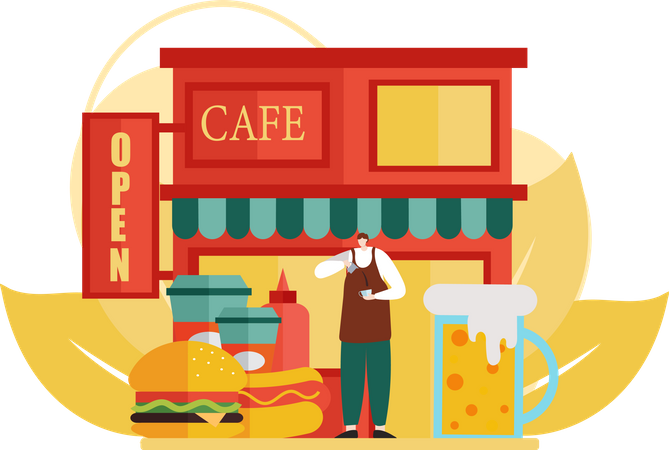 Coffee Shop  Illustration