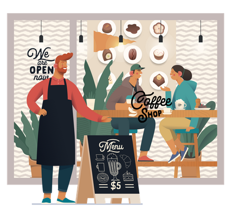 Coffee Shop  Illustration