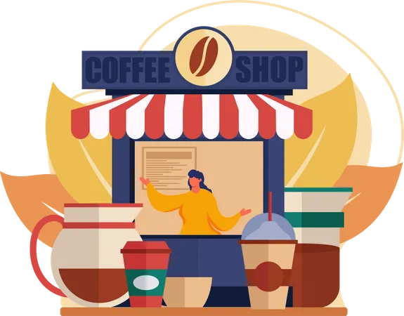 Coffee Shop  Illustration