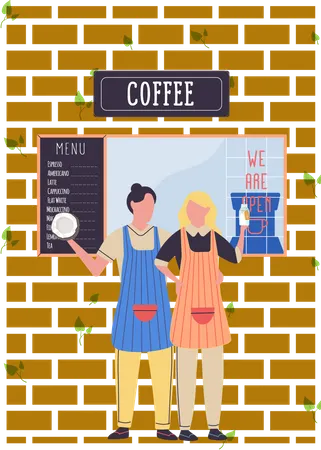 Coffee shop  Illustration