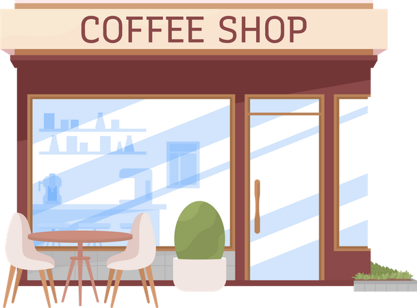 Coffee shop  Illustration