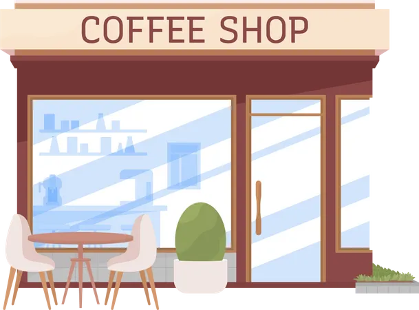 Coffee shop  Illustration