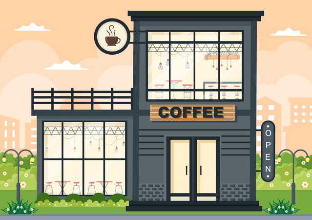 Coffee Shop  Illustration