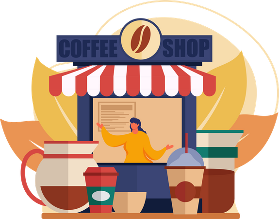 Coffee Shop  イラスト