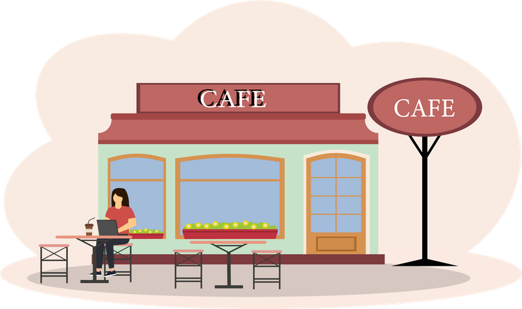 Coffee Shop  Illustration