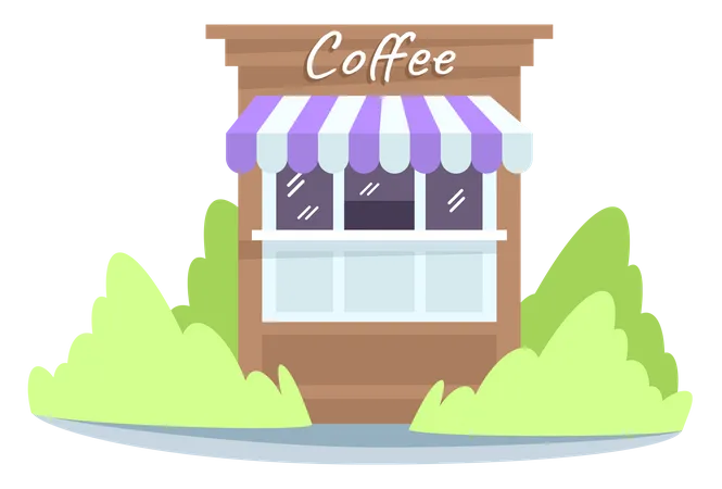 Coffee stall  Illustration