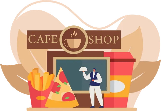 Coffee Store  Illustration